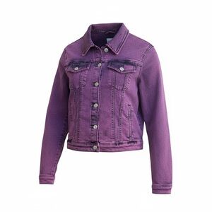 Guess Denim acid washed Purple jacket embroidered 1981
Size L